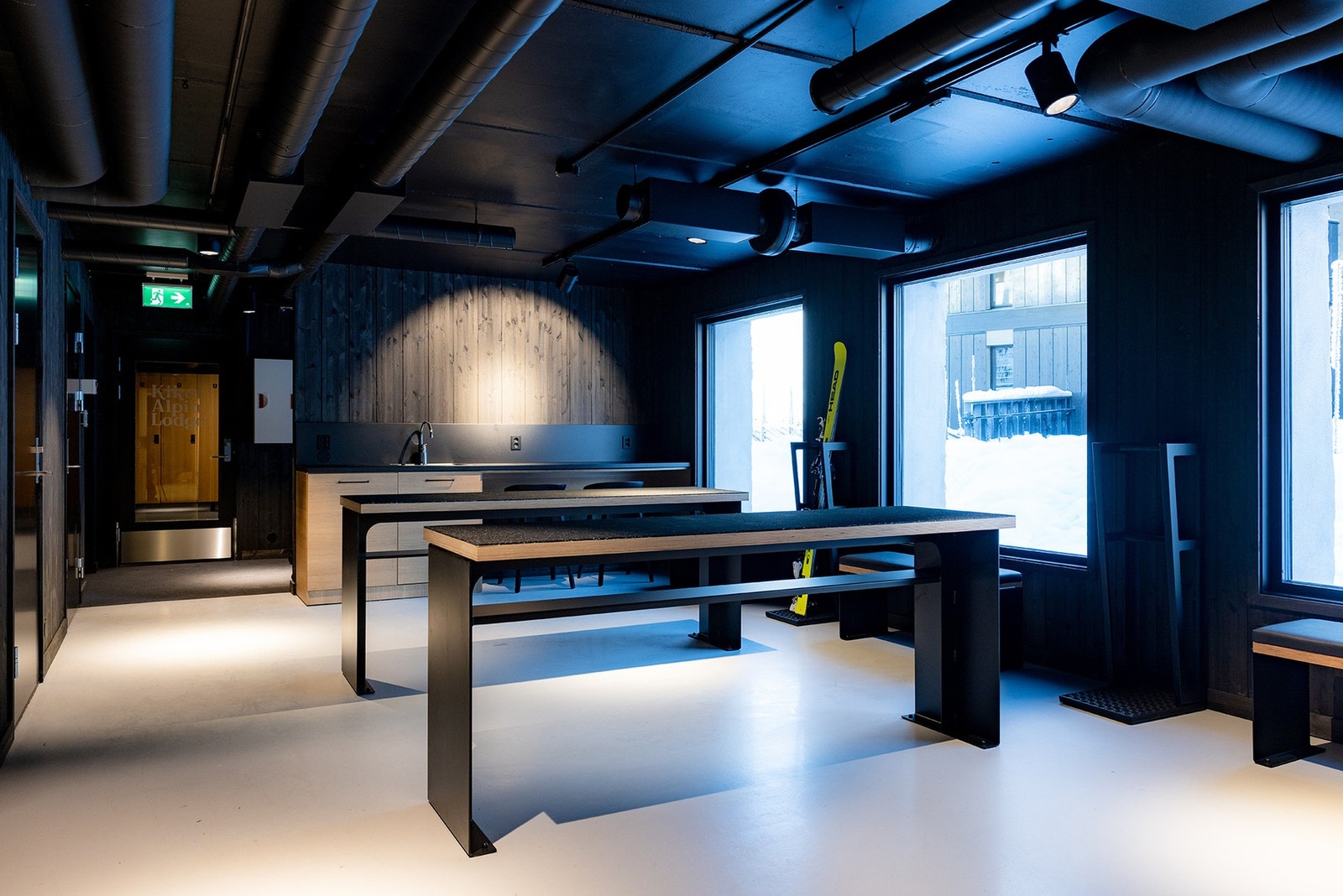 Smørelounge tilrettelagt for ski- og sykkelprepp. Foto Paul Lockhart. Galleribilde