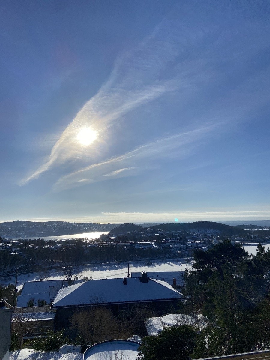 Utsikt over kongsgård og Lund Galleribilde