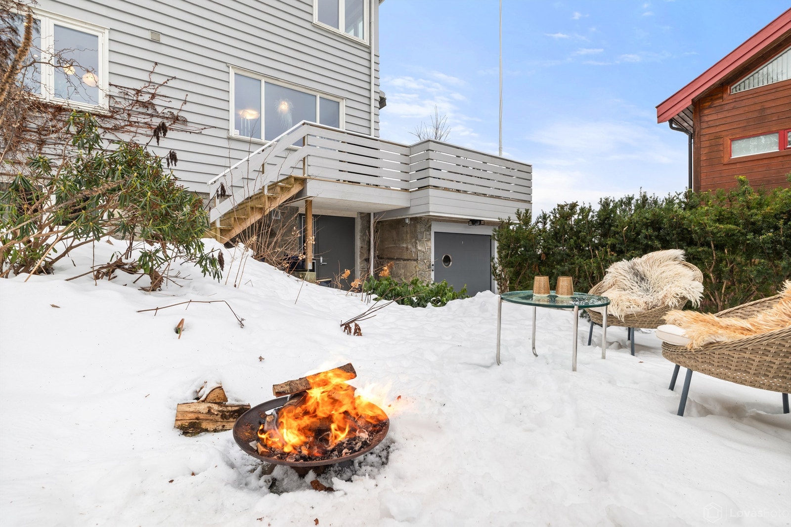 Hagen gir gode muligheter for lek og utendørsaktiviteter for hele familien. Galleribilde