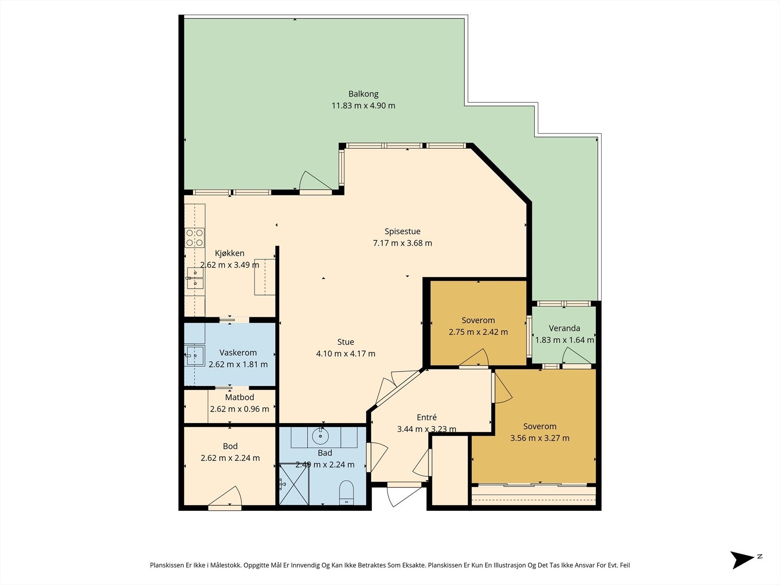 Plantegning Galleribilde