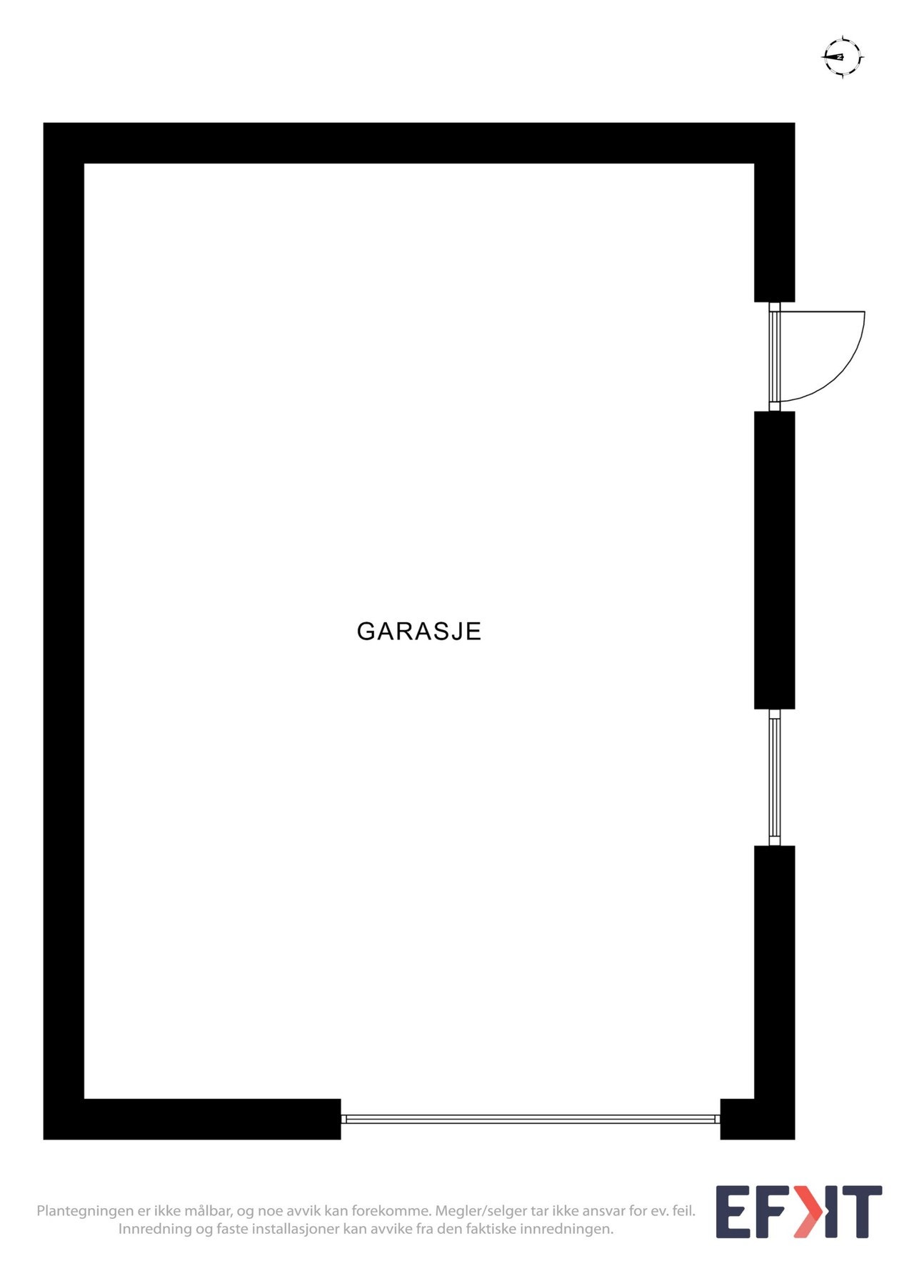 Plantegning garasje Galleribilde