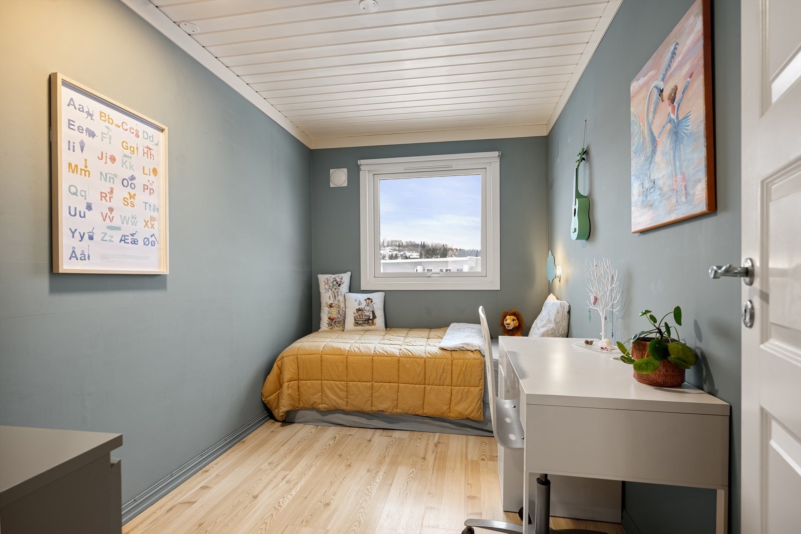 Alle soverommene har friskluftsventiler som sikrer et godt inneklima. Galleribilde