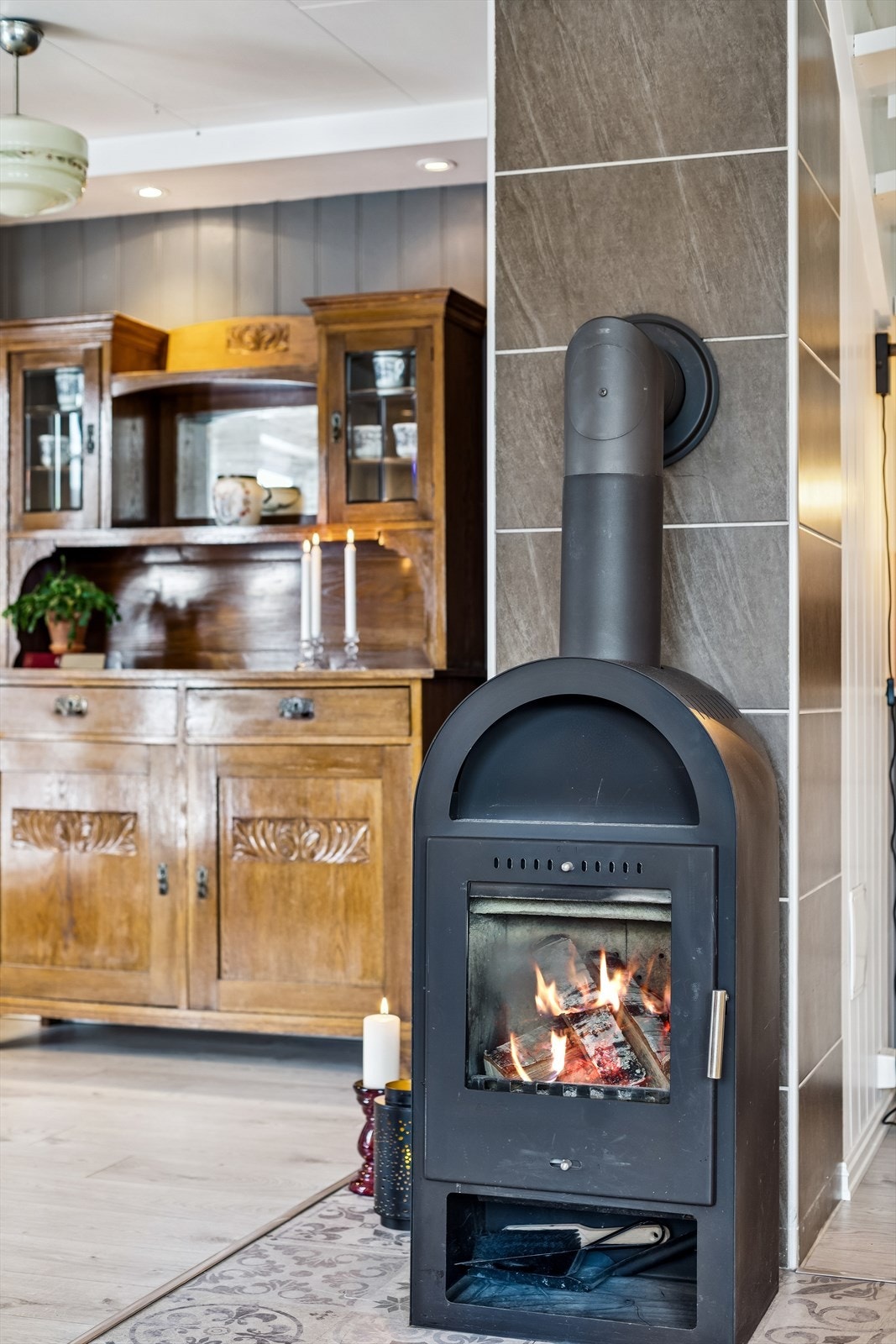 Vedovnen er en effektiv og stemningsfull oppvarmingskilde på kalde dager. Galleribilde