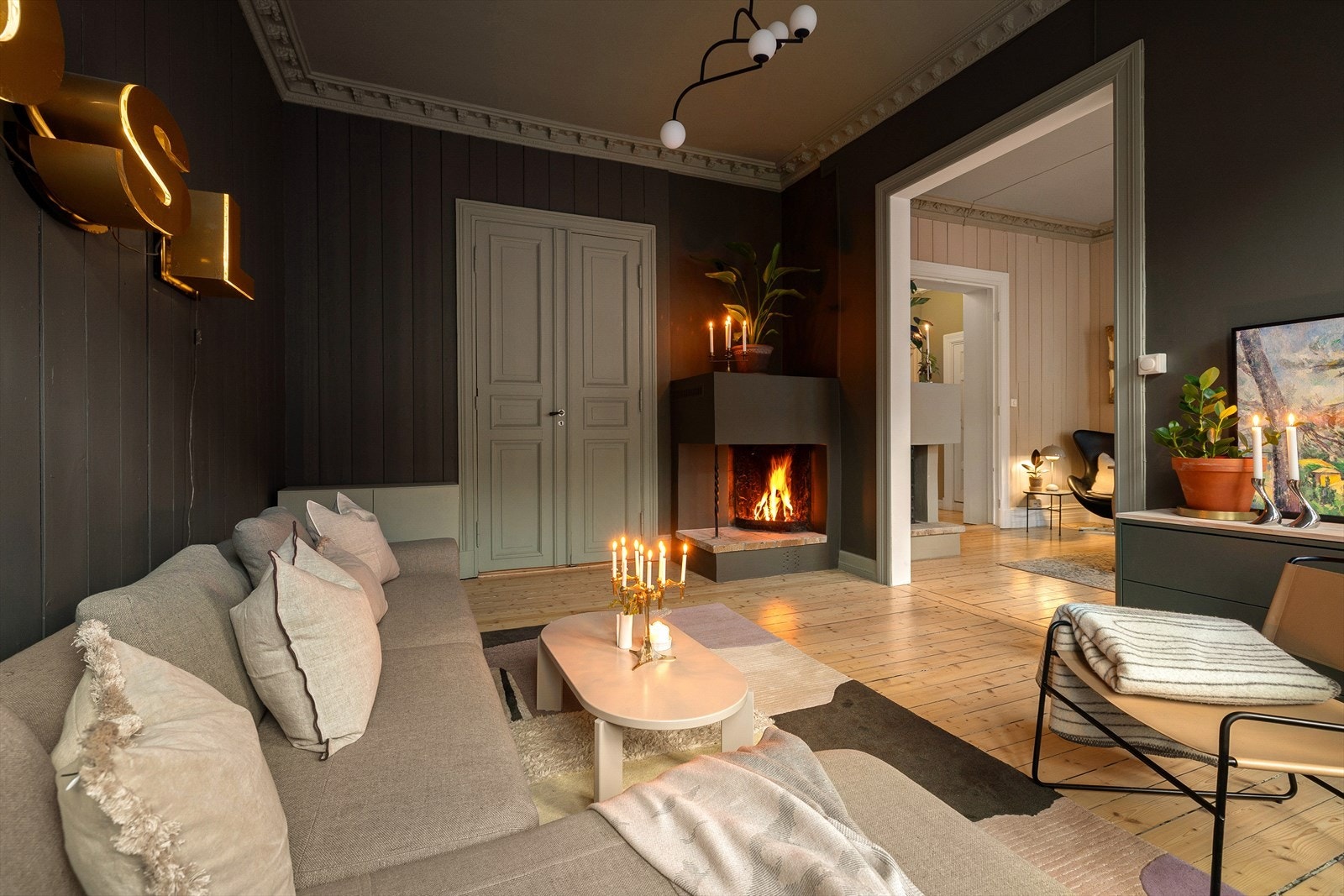 Et virkelig flott oppholdsrom. Galleribilde