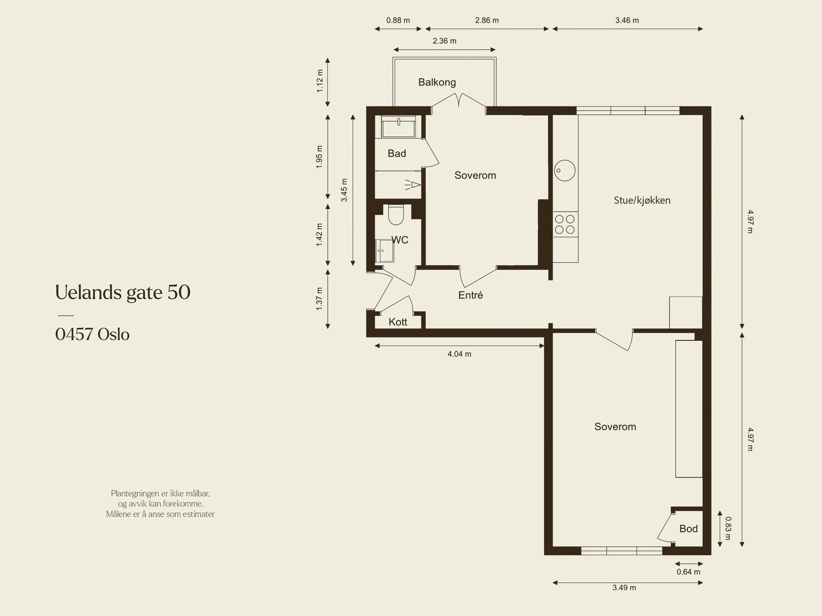 Alternativ plantegning. Galleribilde