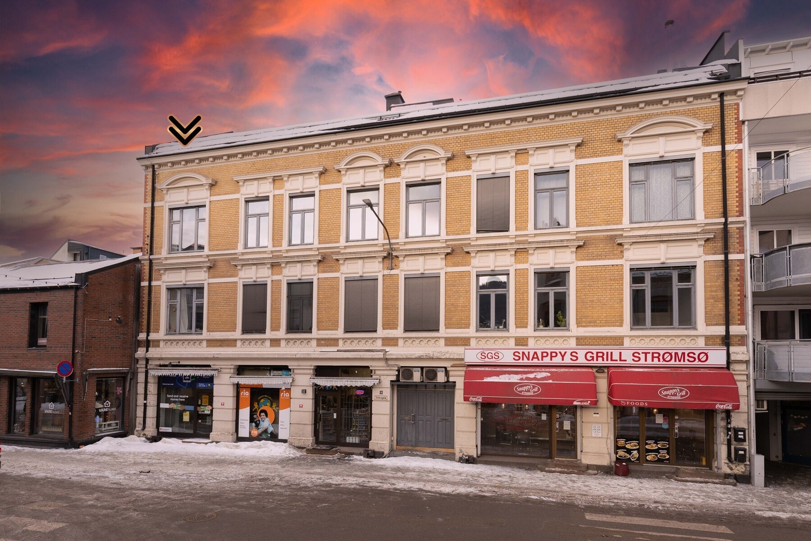 Leiligheten ligger meget sentralt til på Strømsø med umiddelbar nærhet til togstasjon og buss. Galleribilde