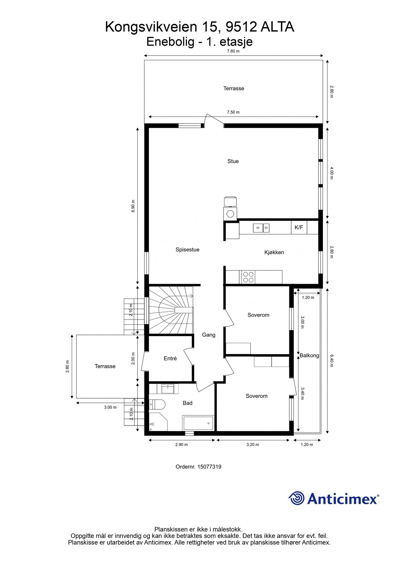 Plantegning 1. etasje. Galleribilde