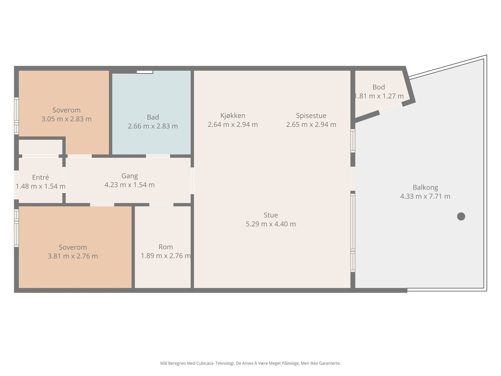 Plantegning tredje etasje Galleribilde