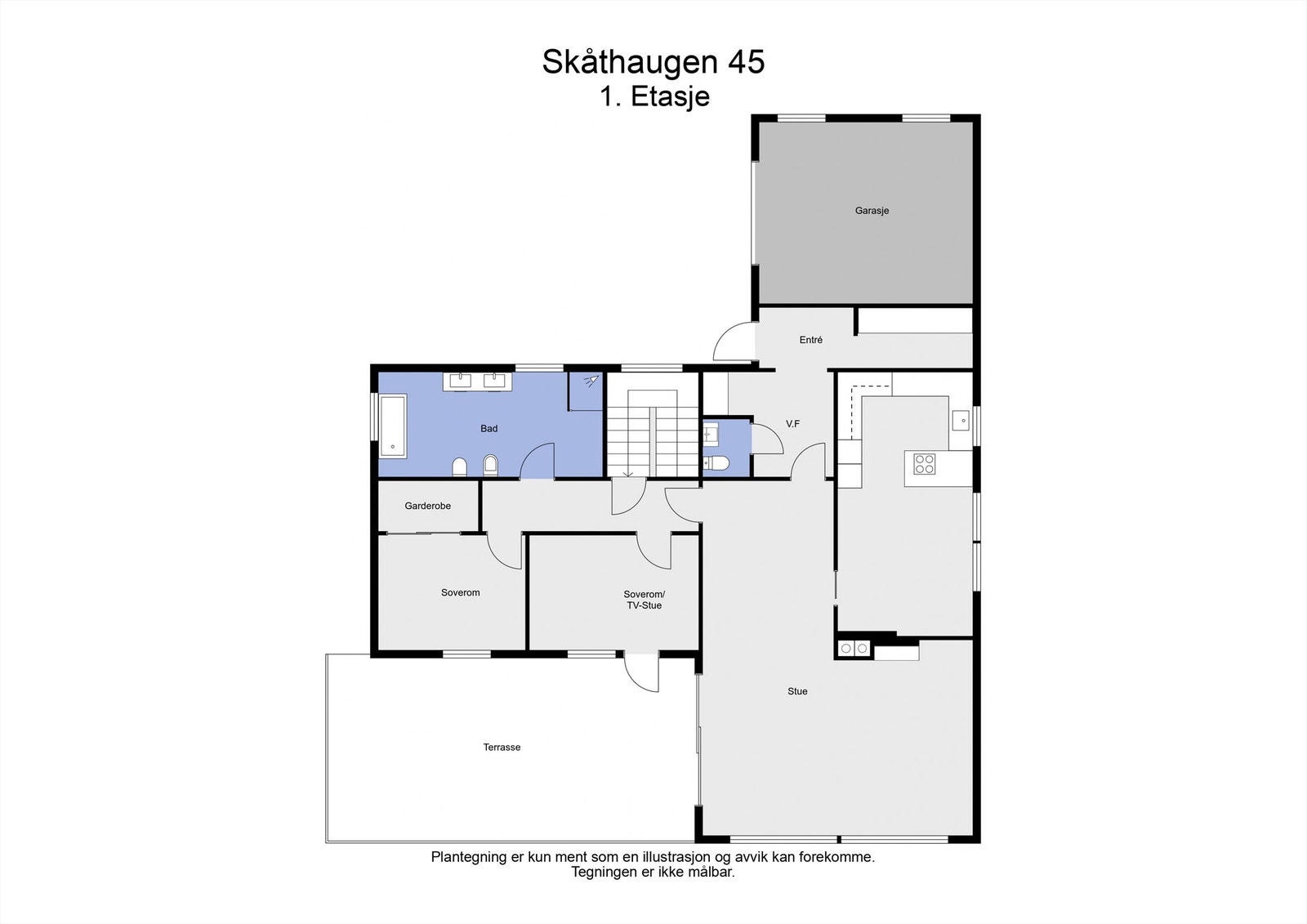 2 D plantegning 1. etasje Galleribilde