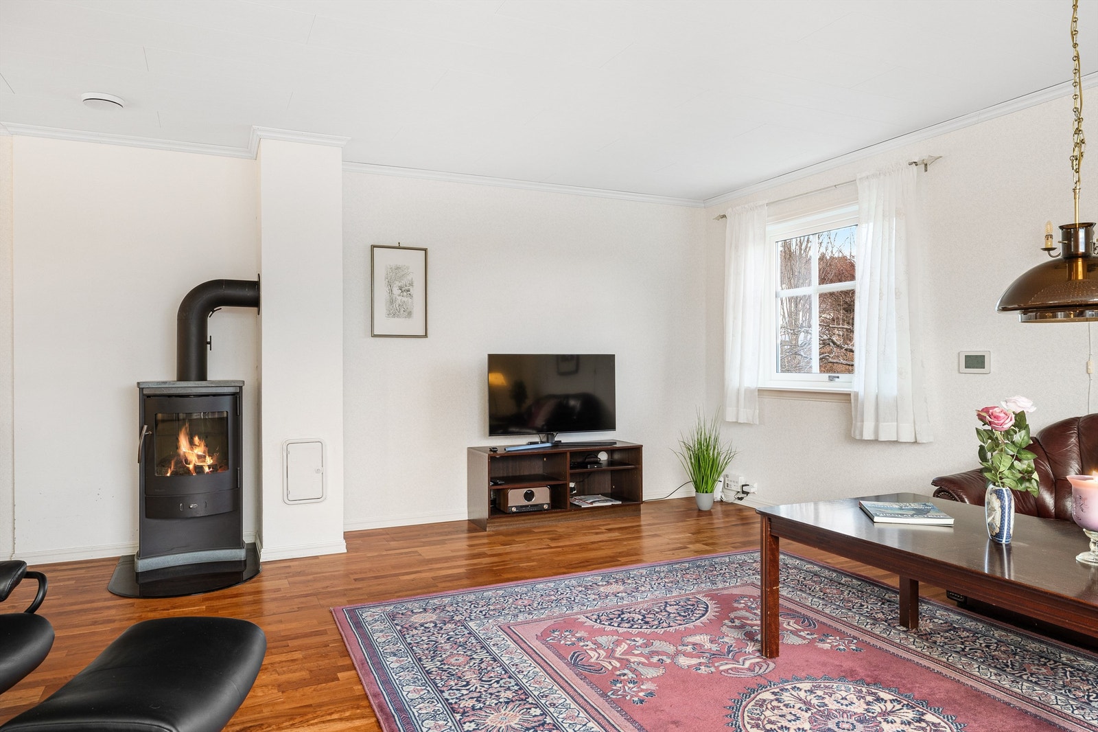 Peisovn tilkoblet elementpipe gir lun og effektiv oppvarming. Galleribilde