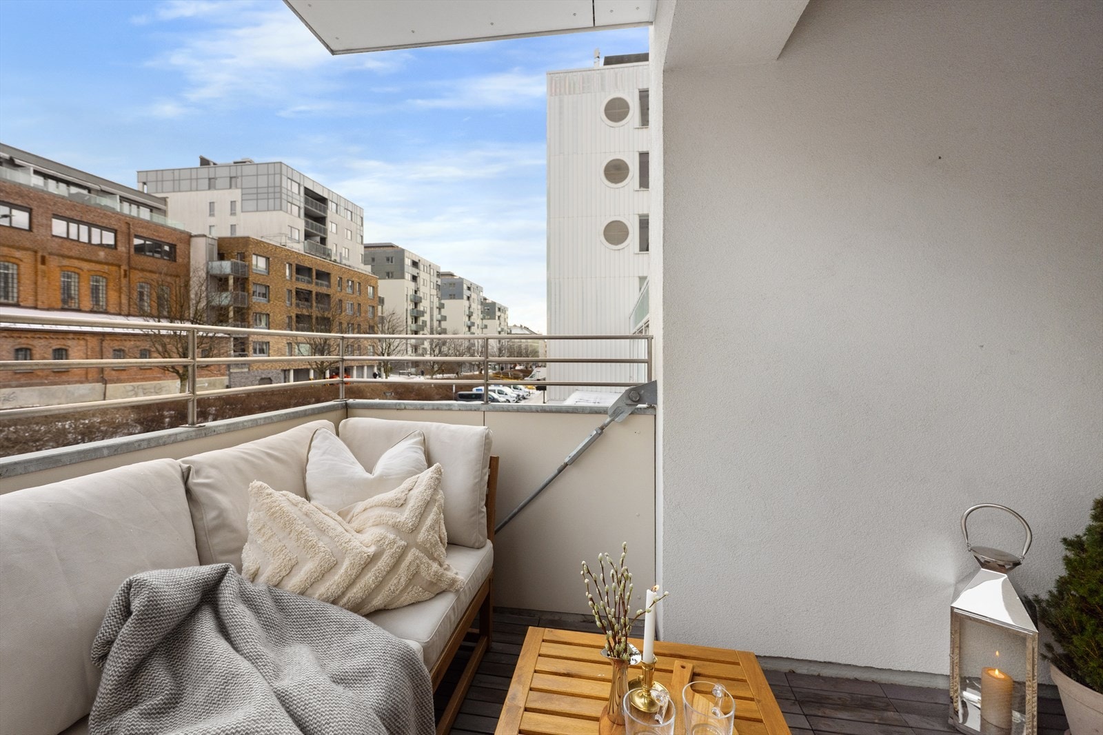 Østvendt balkong på ca. 6 m². Galleribilde