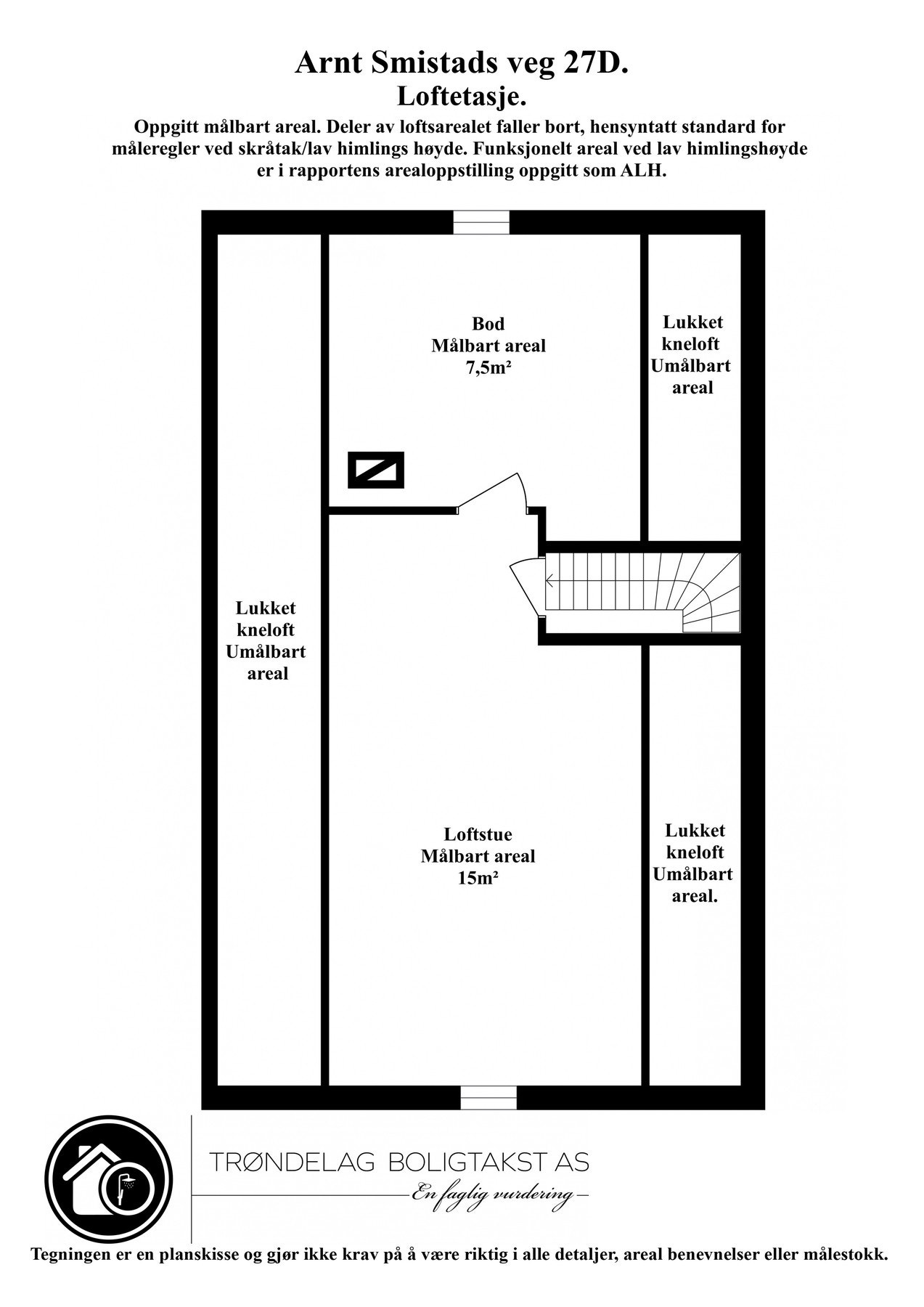 Planskisse lofteasje. Galleribilde