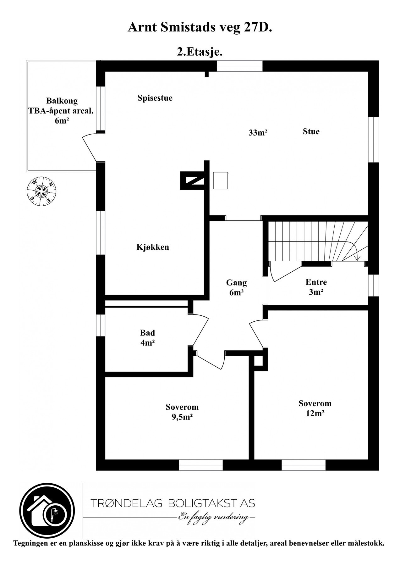 Planskisse 2. etasje. Galleribilde