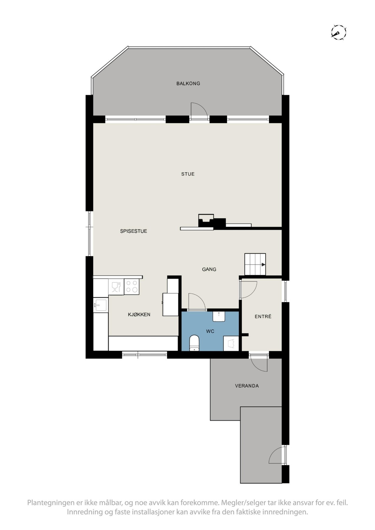 Plantegning 1.etasje Galleribilde