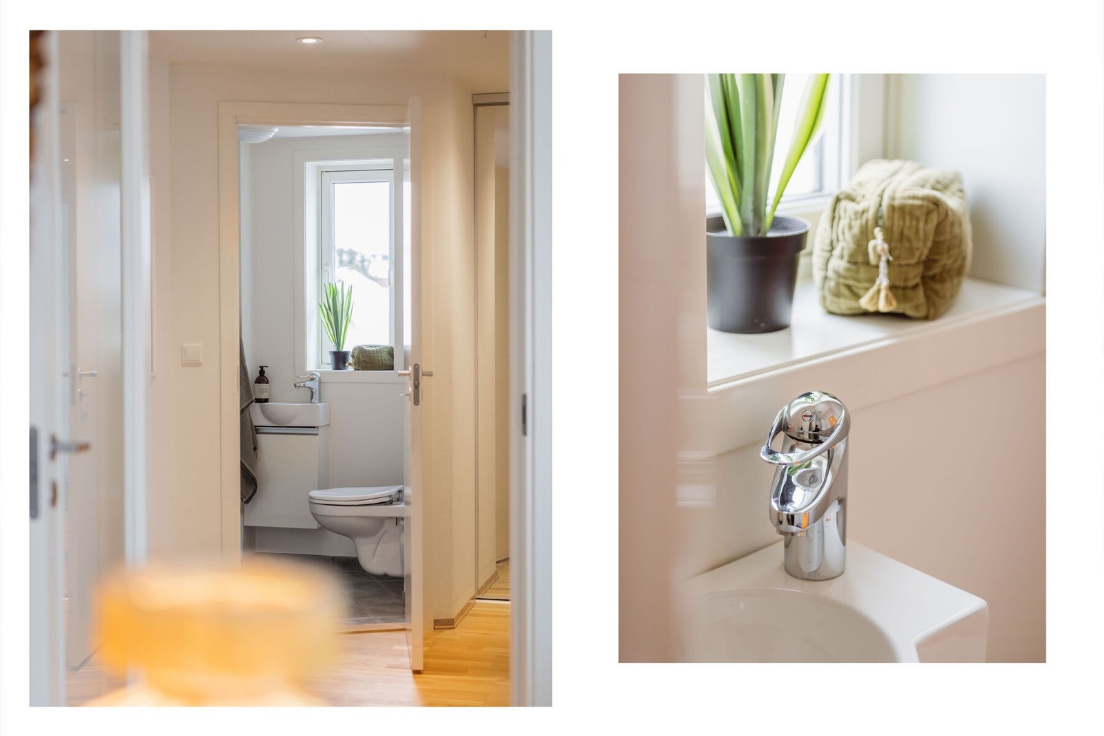 Kombinert wc-rom og vaskerom. Det er 2 toaletter i leiligheten. Galleribilde