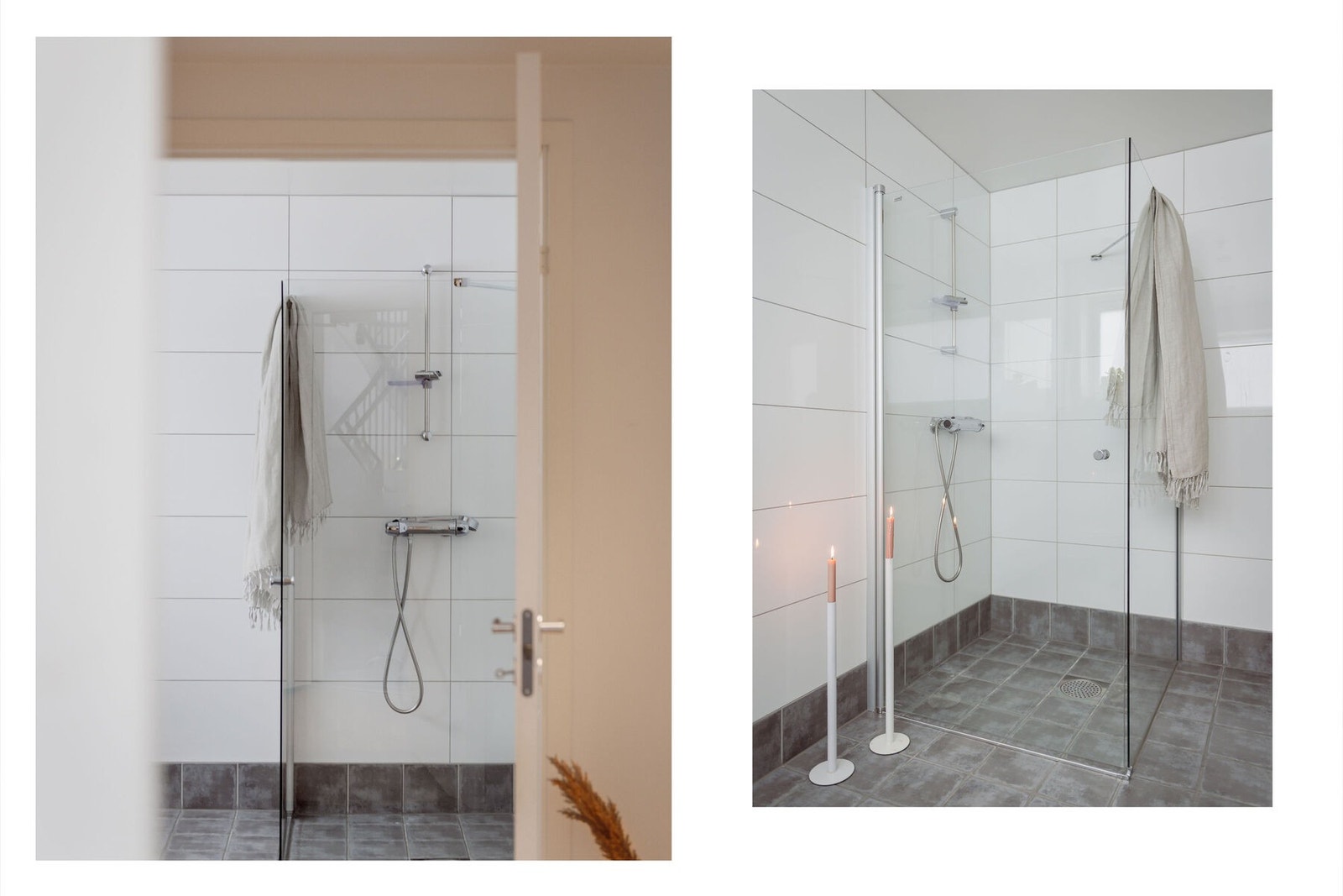 Dusjhjørne på badet. Galleribilde