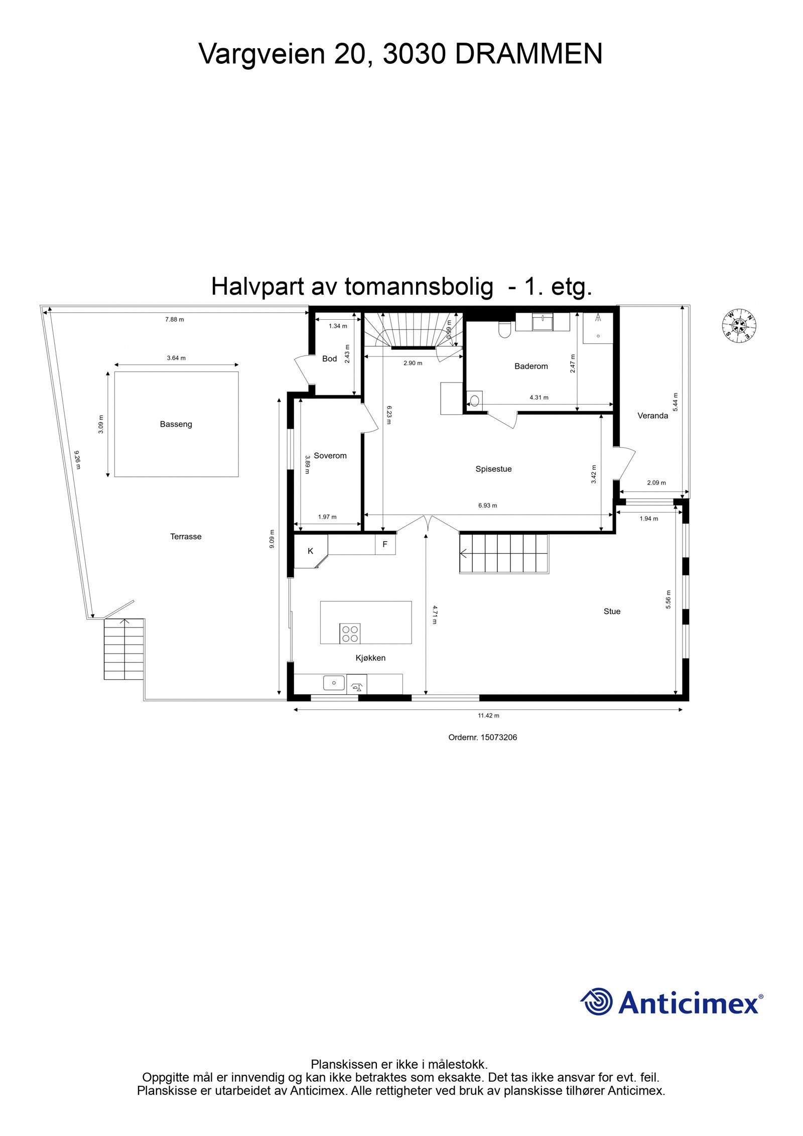 Plantegning 1.etasje. Galleribilde