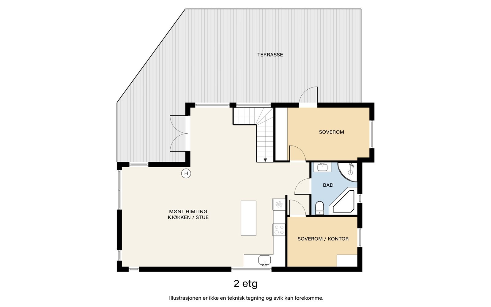 Plantegning 2. etasje. Galleribilde