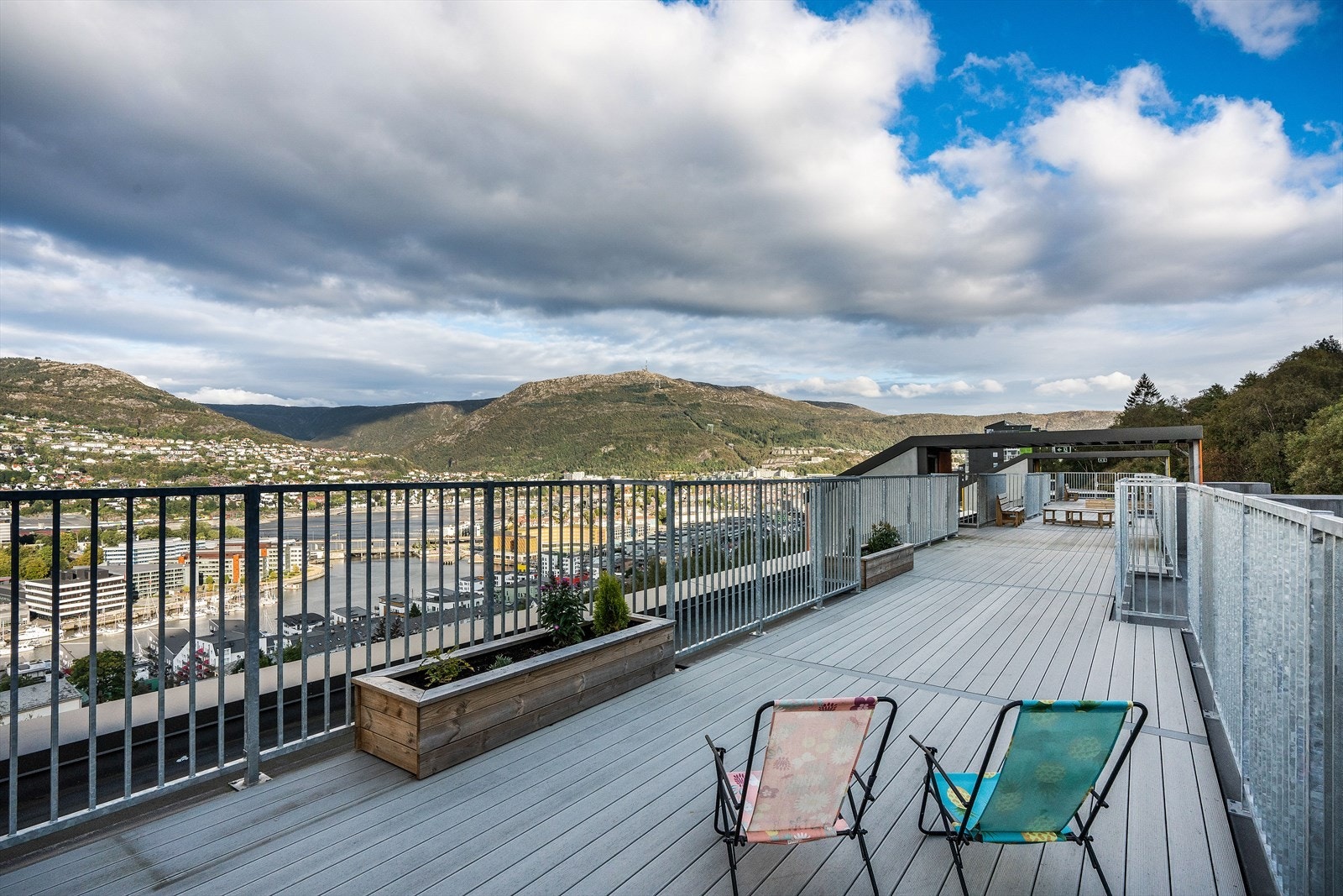 - Her har man panoramautsikt over sentrumskjernen, Ulriken, Fløyen m.m. - Galleribilde