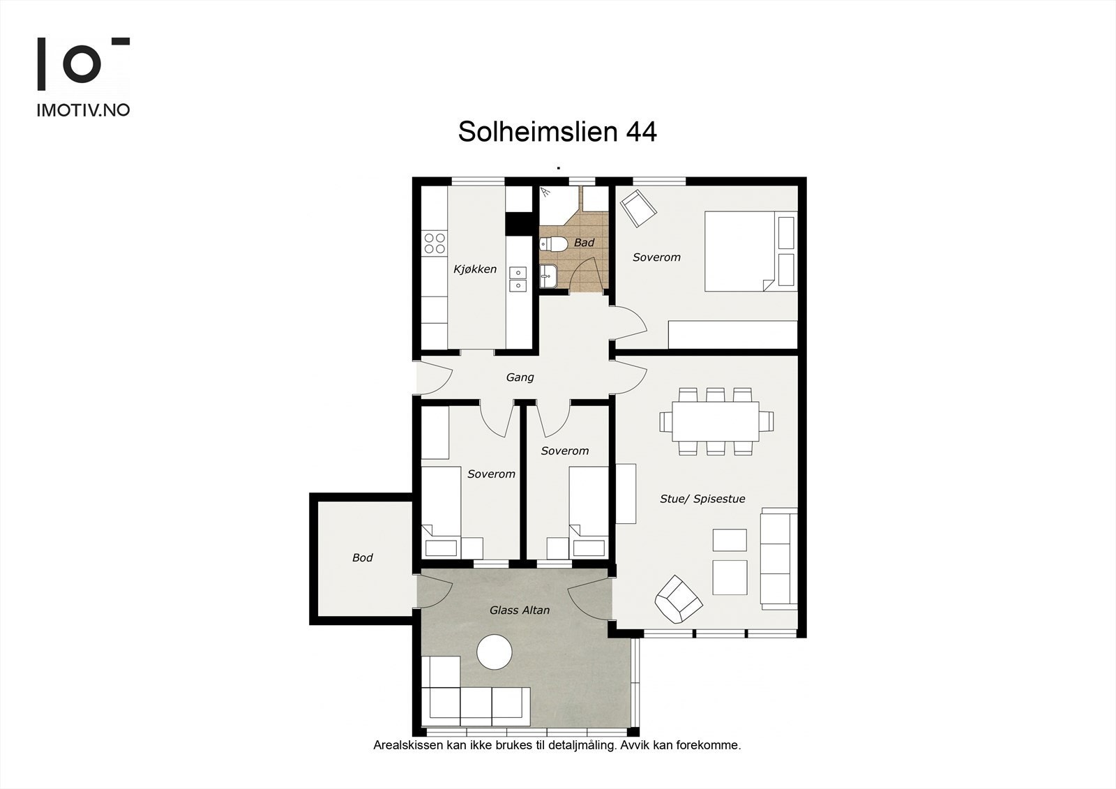 - Plantegning. Merk bod fra balkongen! - Galleribilde