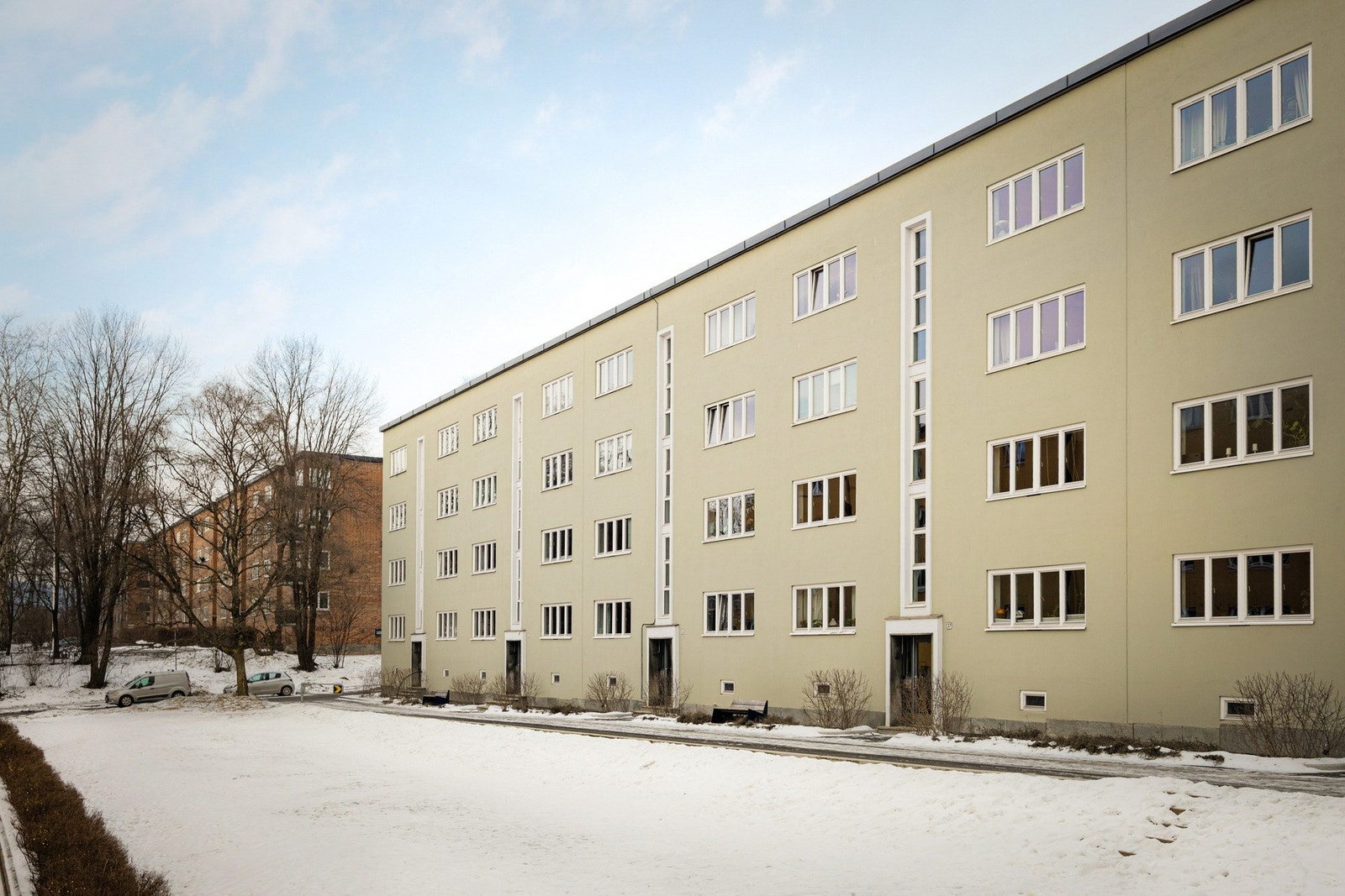 Bjørn Stallares vei er en del av den originale bebyggelsen av Sinsenbyen og består av lamellblokker fra 1930-tallet. Galleribilde