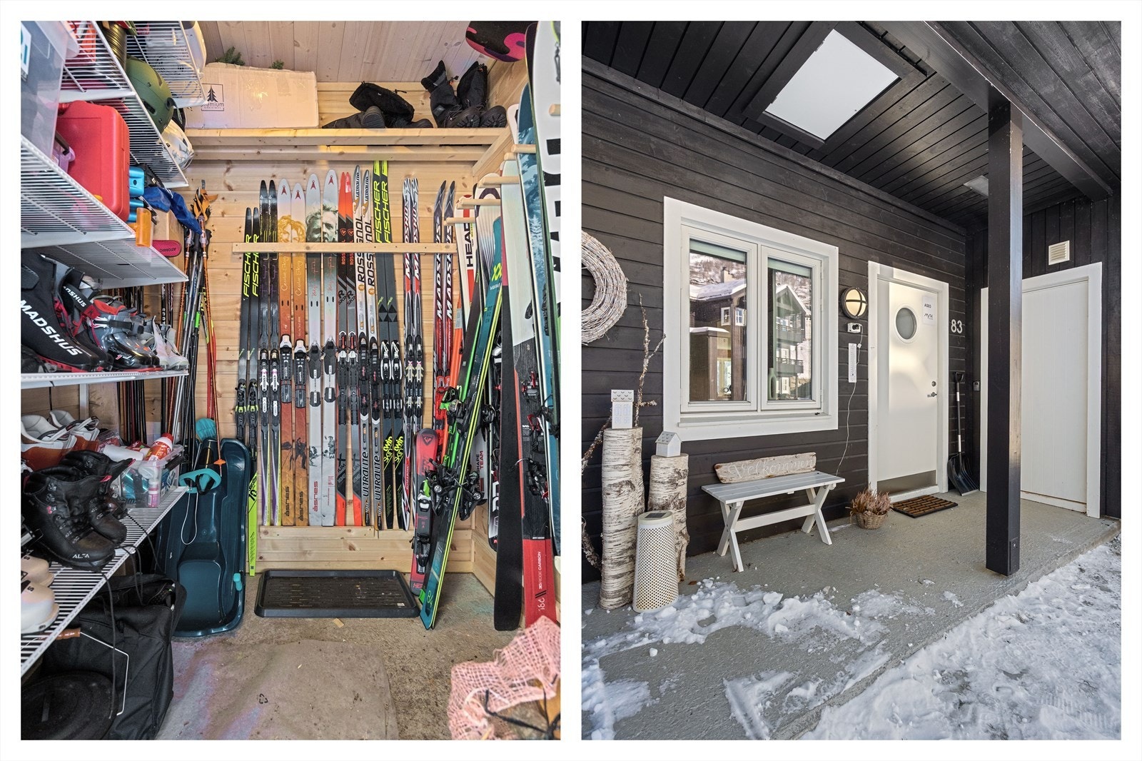 Det medfølger to boder - én ved inngangspartiet og én i tilknytning til altanen. Galleribilde