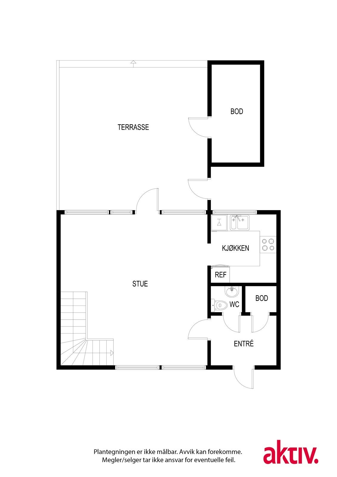 Plantegning 1.etasje Galleribilde