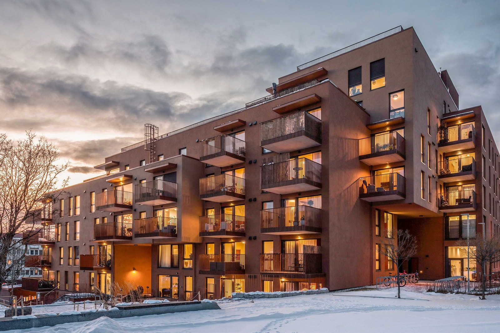 Fasade - Flott beliggenhet innerst i blindvei Galleribilde