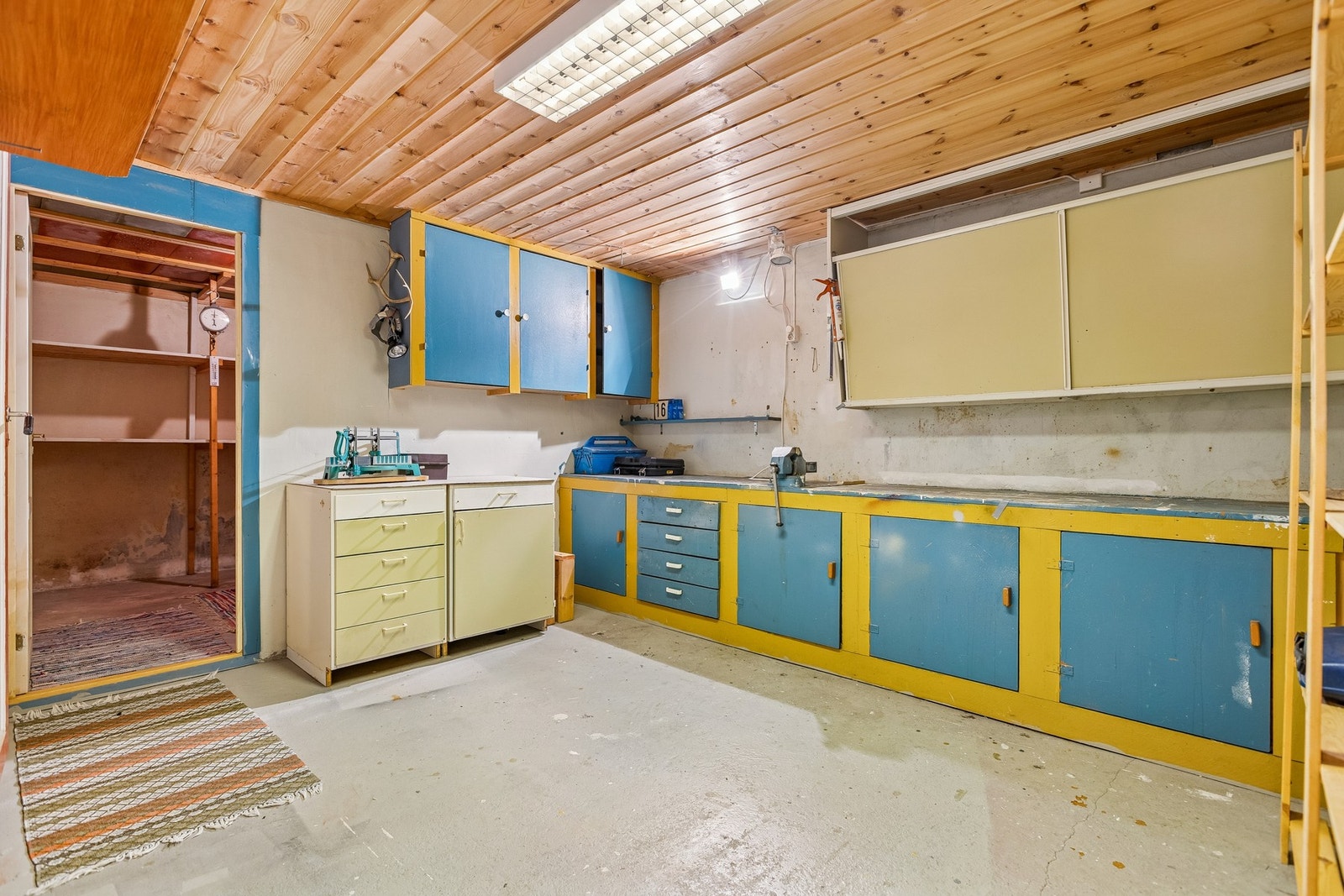 Verkstedet måler 12 kvm. Galleribilde