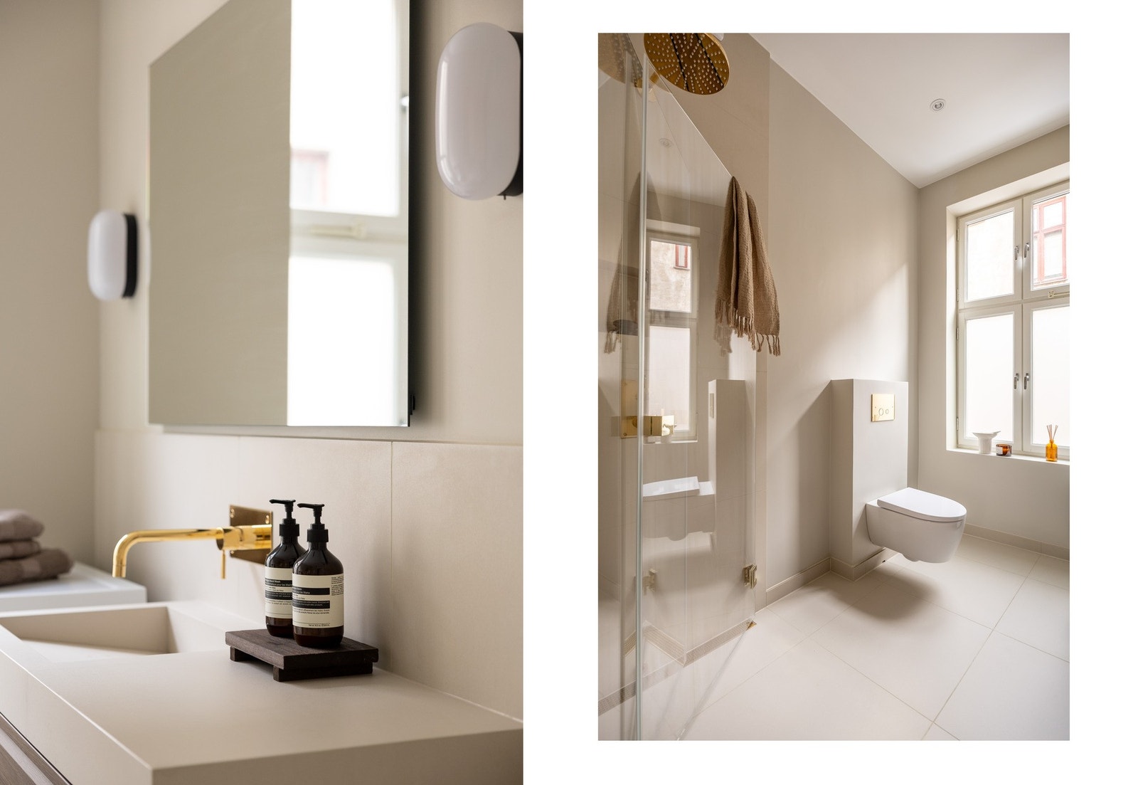 Flotte fliser i storformat gir et eksklusivt preg, og gir spafølelse i hverdagen. Galleribilde