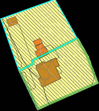 Eier opplyser: "Fylkeskommunen har godtatt fradeling av tomt (april 2025) for boligformål etter skisse med sine forbehold om bredde og stigningsgrad på en felles oppkjørsel". Galleribilde