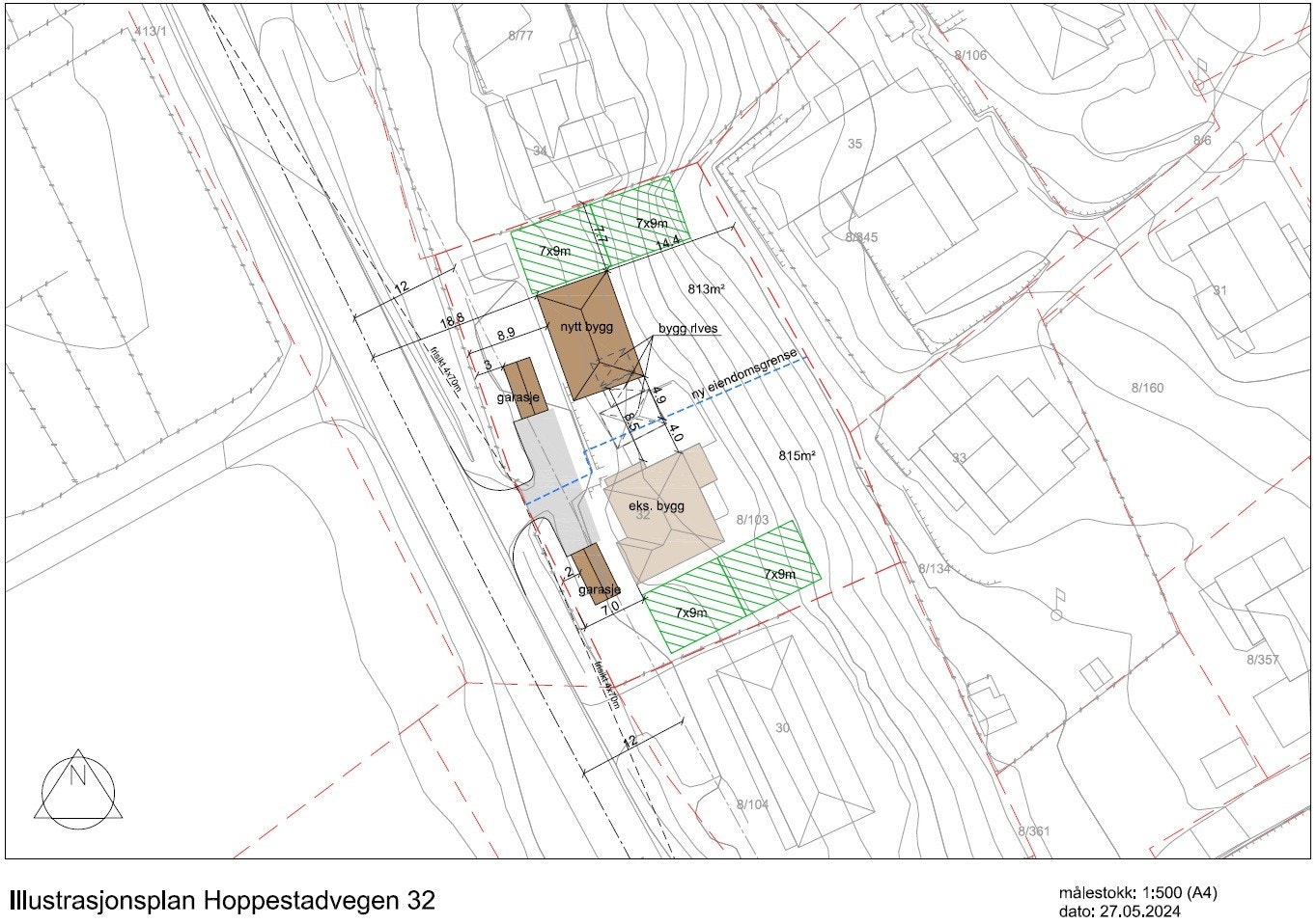 Nylig fradelt boligtomt. Dette er kun en illustrasjon, byggesøknad må sendes Skien kommune hvor prosessen må behandles på vanlig måte. Kontakt dem gjerne direkte for avklaringer rundt ditt tiltenkte prosjekt. Galleribilde
