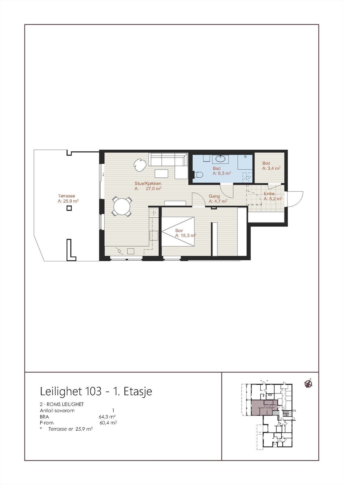 Plantegning Galleribilde
