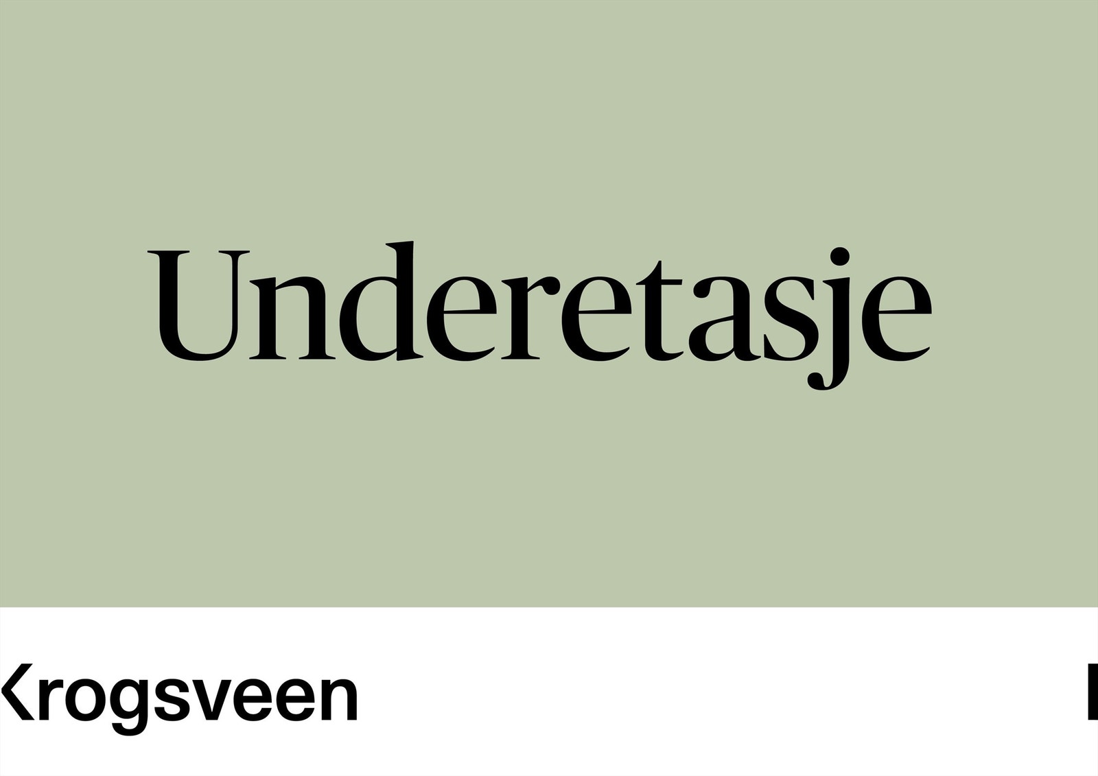 Boligens underetasje. Galleribilde