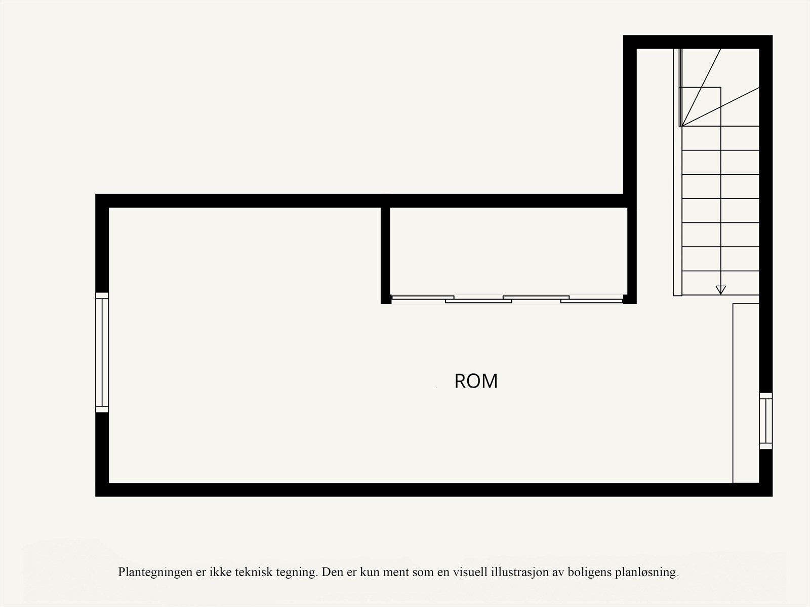 Loftsetasjen utgjør ca. 21 m² BRA-i og består av et romslig loftsareal som i dag er innredet som ekstra oppholdsrom, med mange muligheter for bruk som TV-stue, kontor eller hobbyrom. Galleribilde