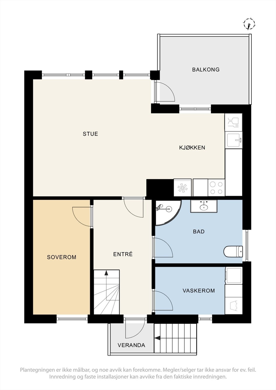 Plantegninger 1. etasje Galleribilde