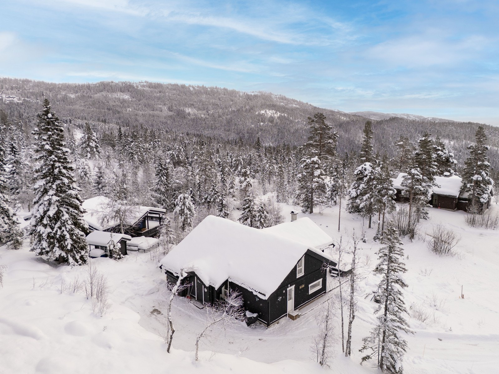 Hytta har alle oppholdsrom på en flate og inneholder: Entre, teknisk rom, gang, 3 soverom, bod, stue/kjøkken, bad m/badstue og toalettrom. I tillegg har hytta en romslig hems med en ekstra loftstue og to ekstra soverom. Galleribilde