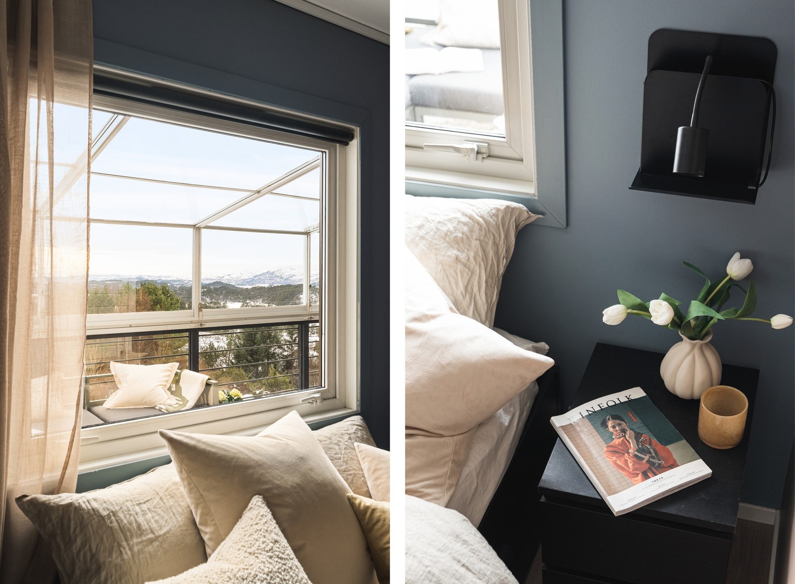 Trivelig utsyn fra soverom. Galleribilde