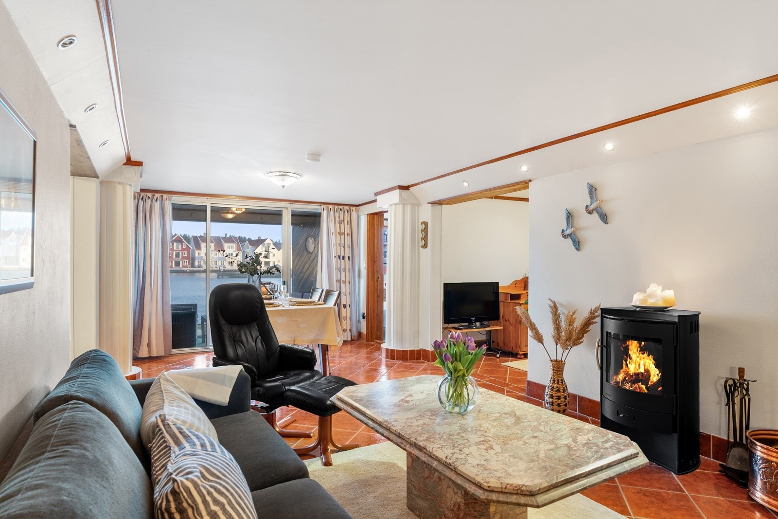 Vedovn står for varme og herlig atmosfære Galleribilde