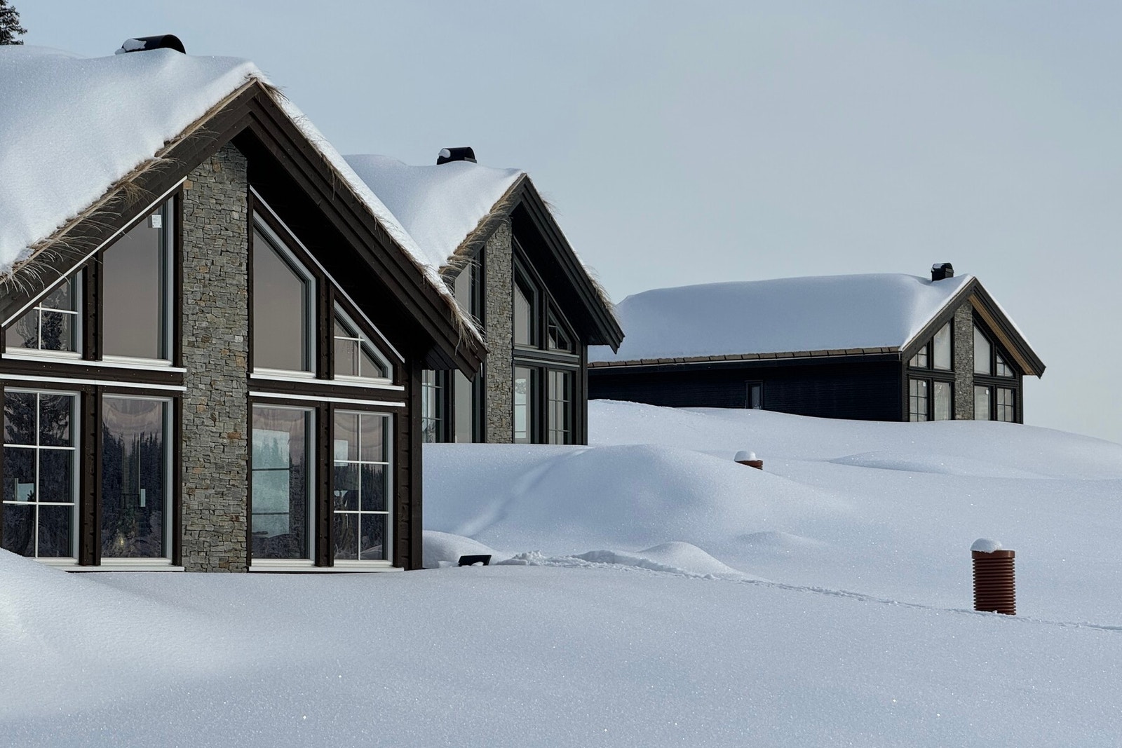 Her er Fjellheimhyttas modeller bygget. Galleribilde