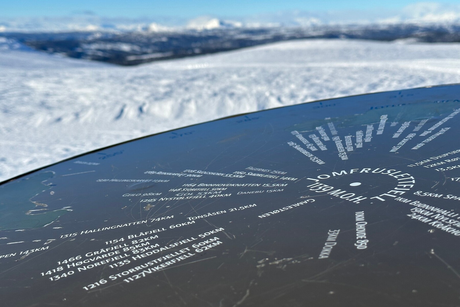 Jomfruslettfjell 1139moh. Galleribilde