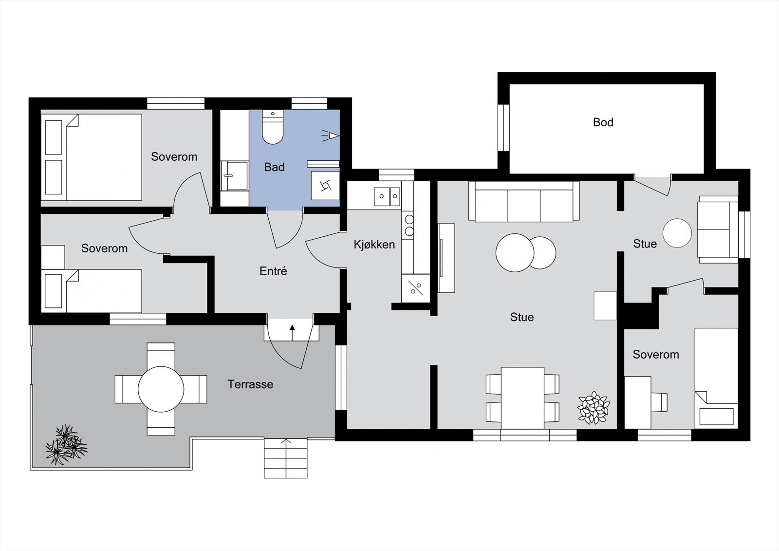Plantegning - 1. etasje Galleribilde