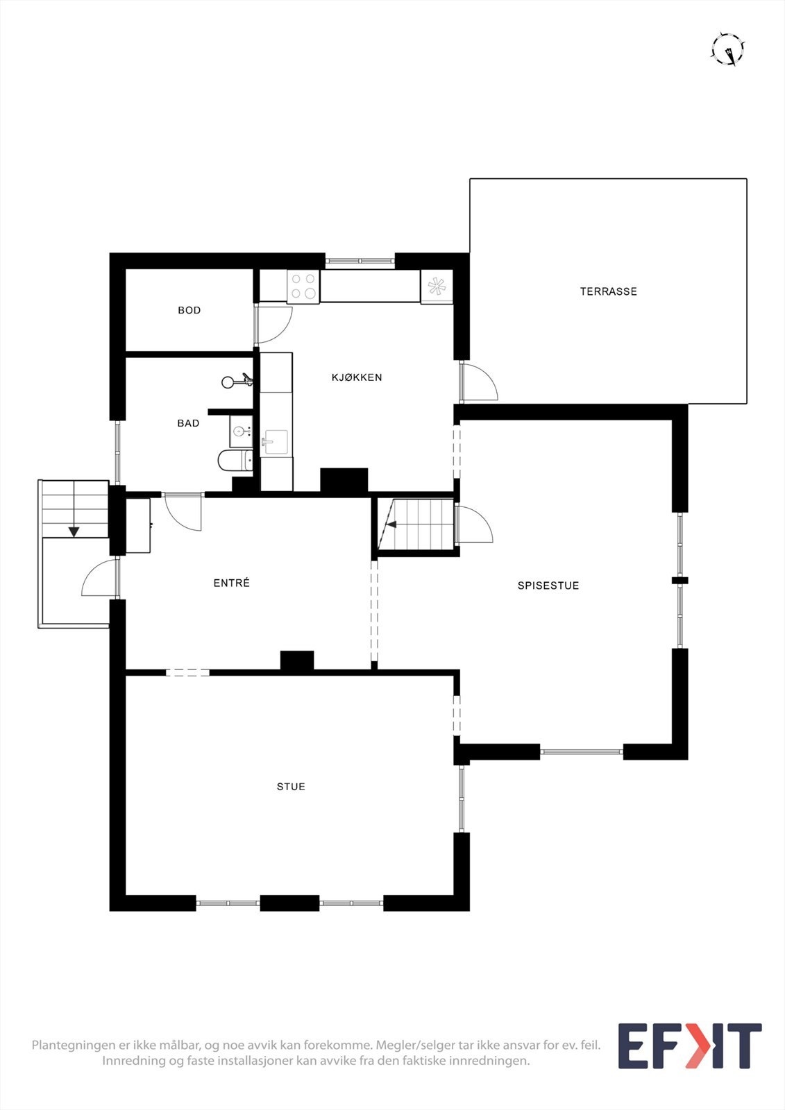 Plantegning 1.etasje Galleribilde