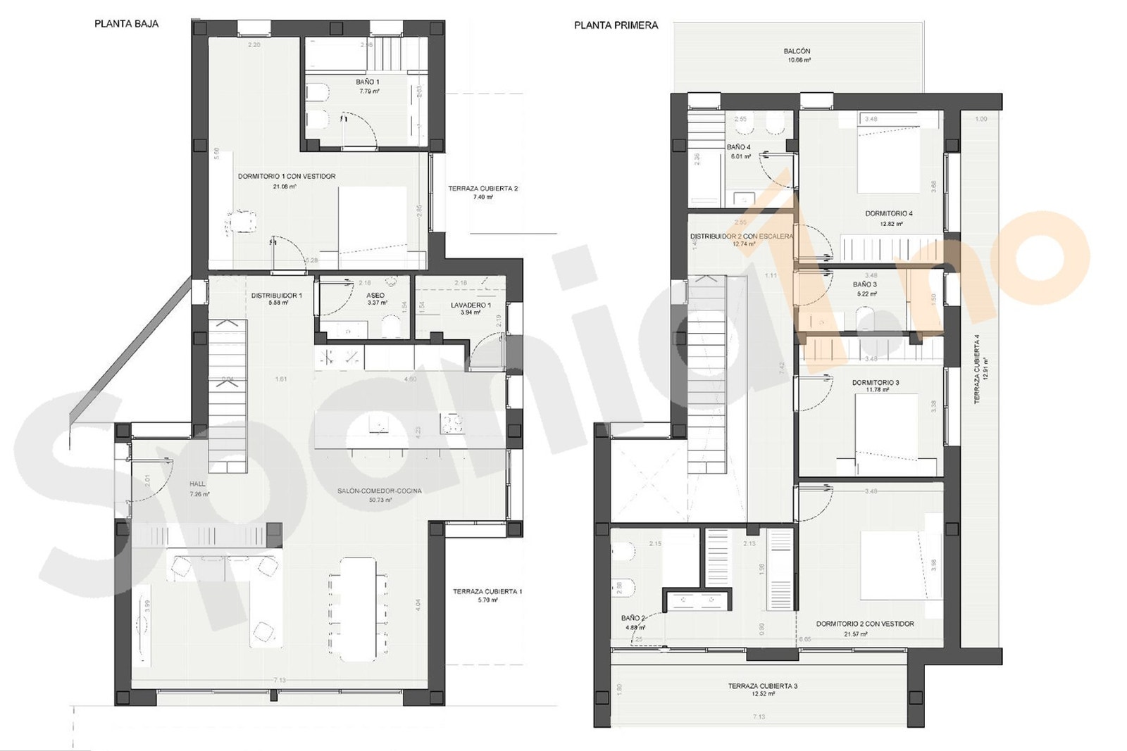 Hovedplan og 2. etg Galleribilde