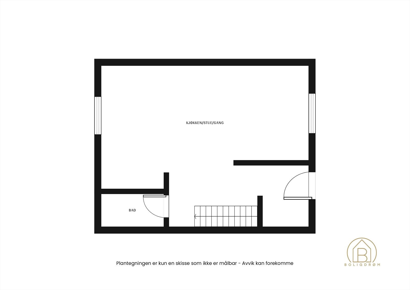 Plantegning 1. etasje. Galleribilde