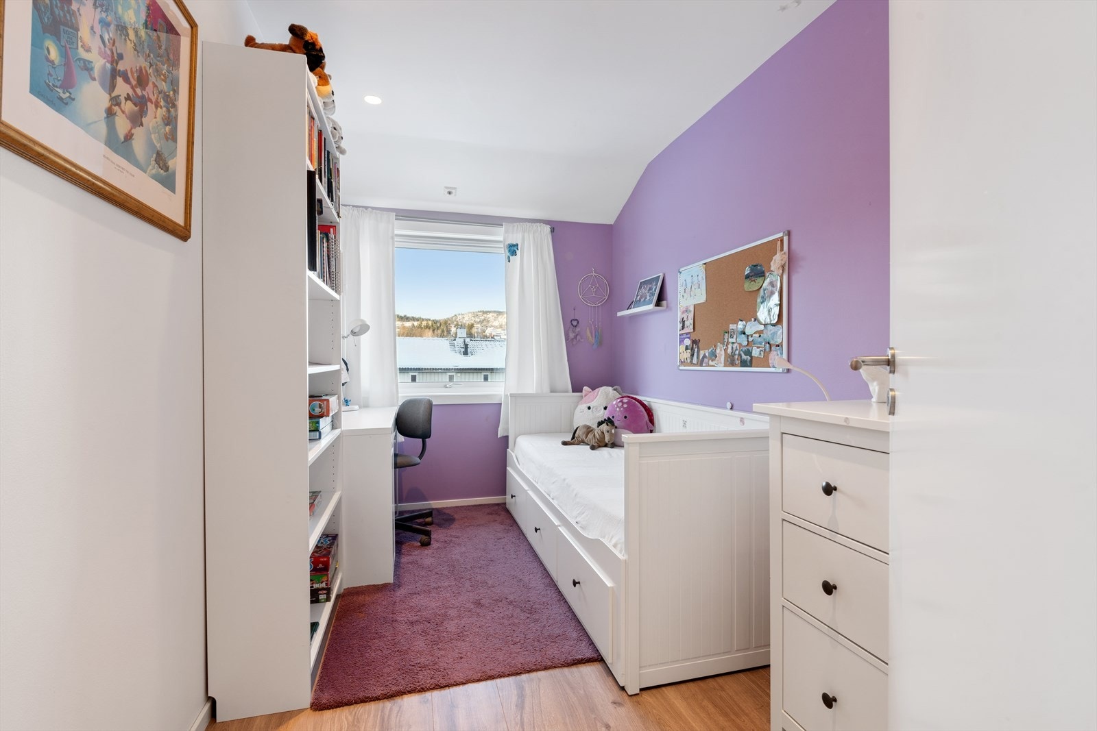 Dette rommet er fleksibelt og kan også innredes som et hjemmekontor. Galleribilde