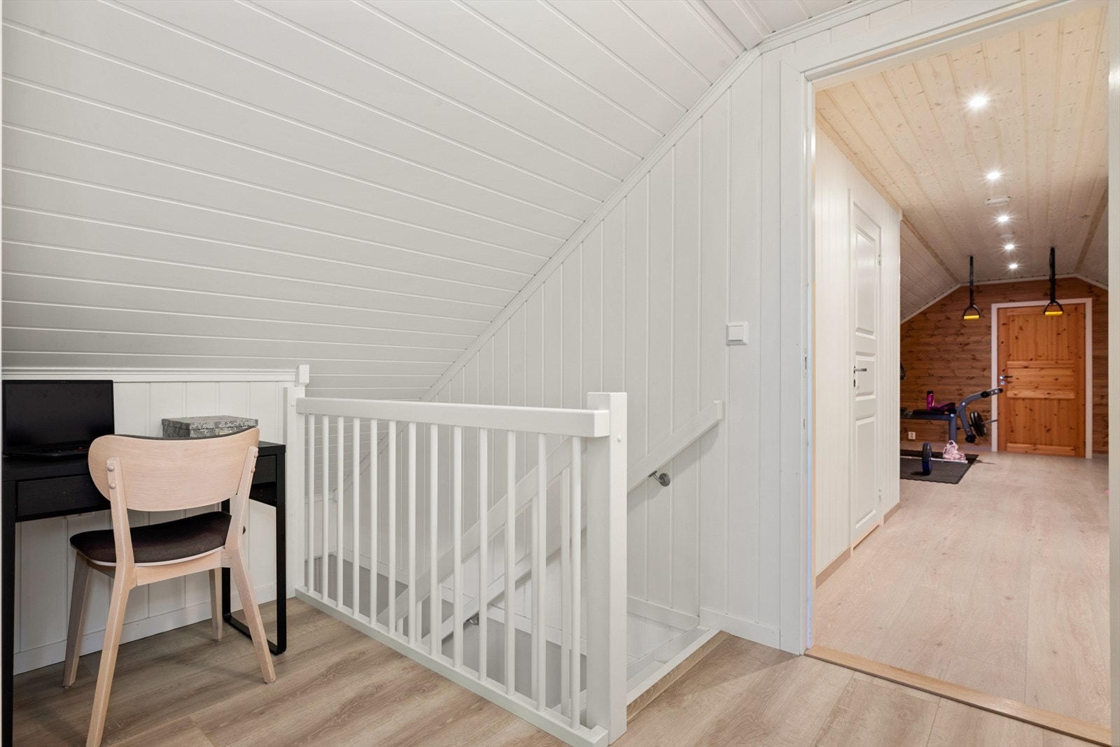 Det innredede treningsrommet er på 18 kvm. Galleribilde