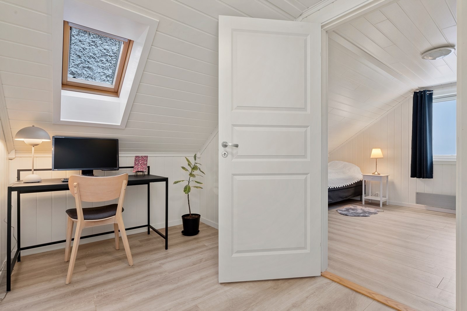 Gangen er på 7 kvm. Galleribilde