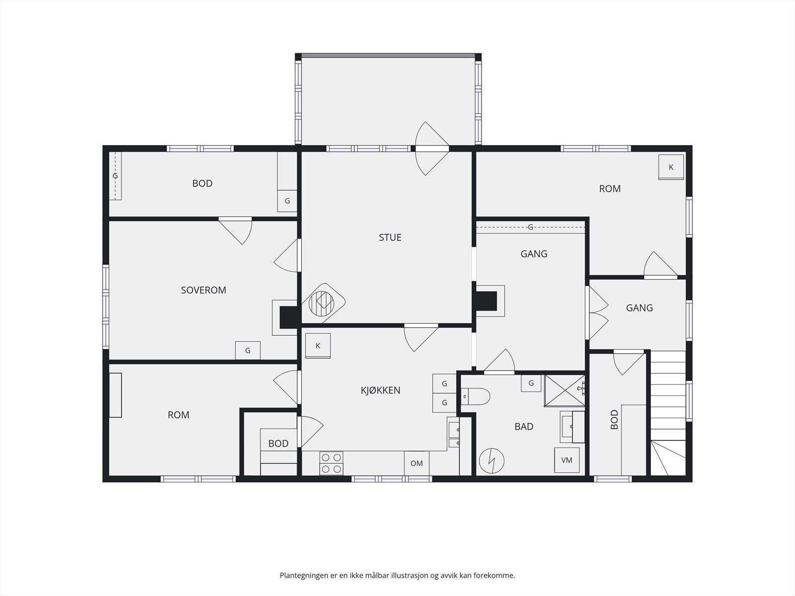 Plantegning 2. etasje. Galleribilde