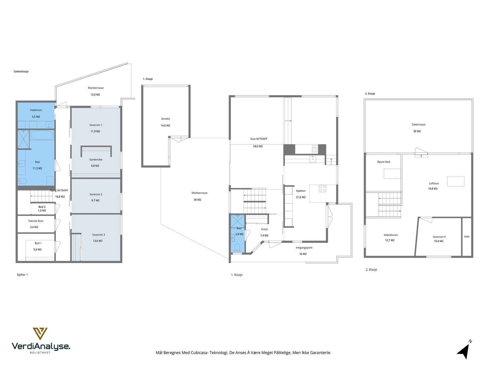 Alle planskisser - samlet. Galleribilde